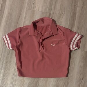 ALO Yoga Pink Crop Top